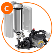 ComfortFlow® NPE-A2 built-in recirculation system