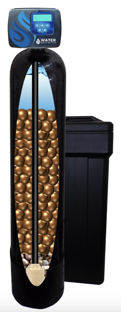 Water Made Better tank interior water softener view