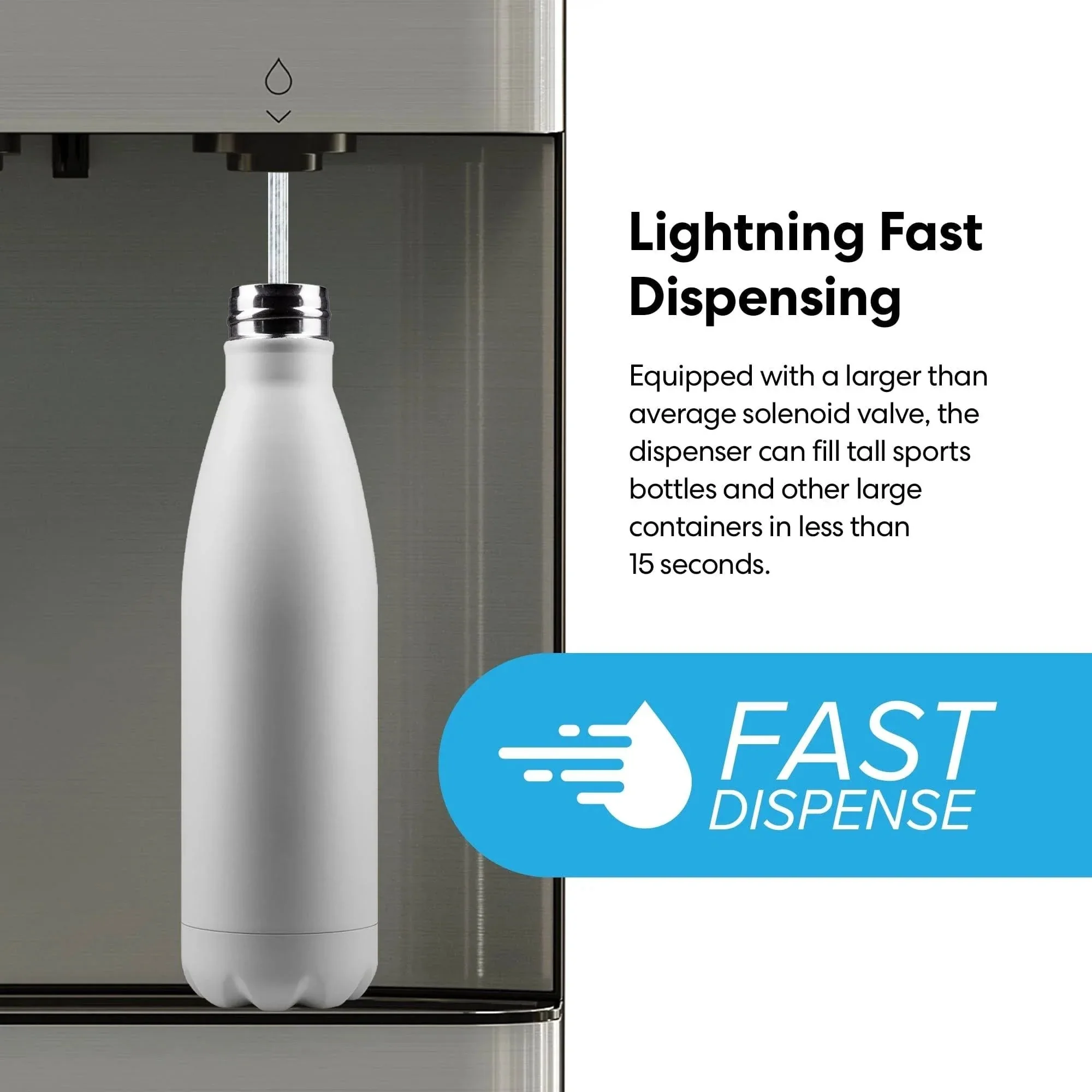 AquaCool Point-of-Use Water Cooler & Ice Dispenser detail 4